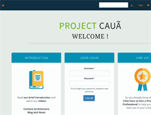 Tablet Screenshot of projectcaua.org